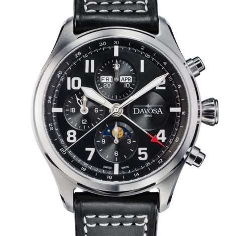 Davosa-Newton-Pilot-Moonphase-Chronograph-Limited-Edition-Watc